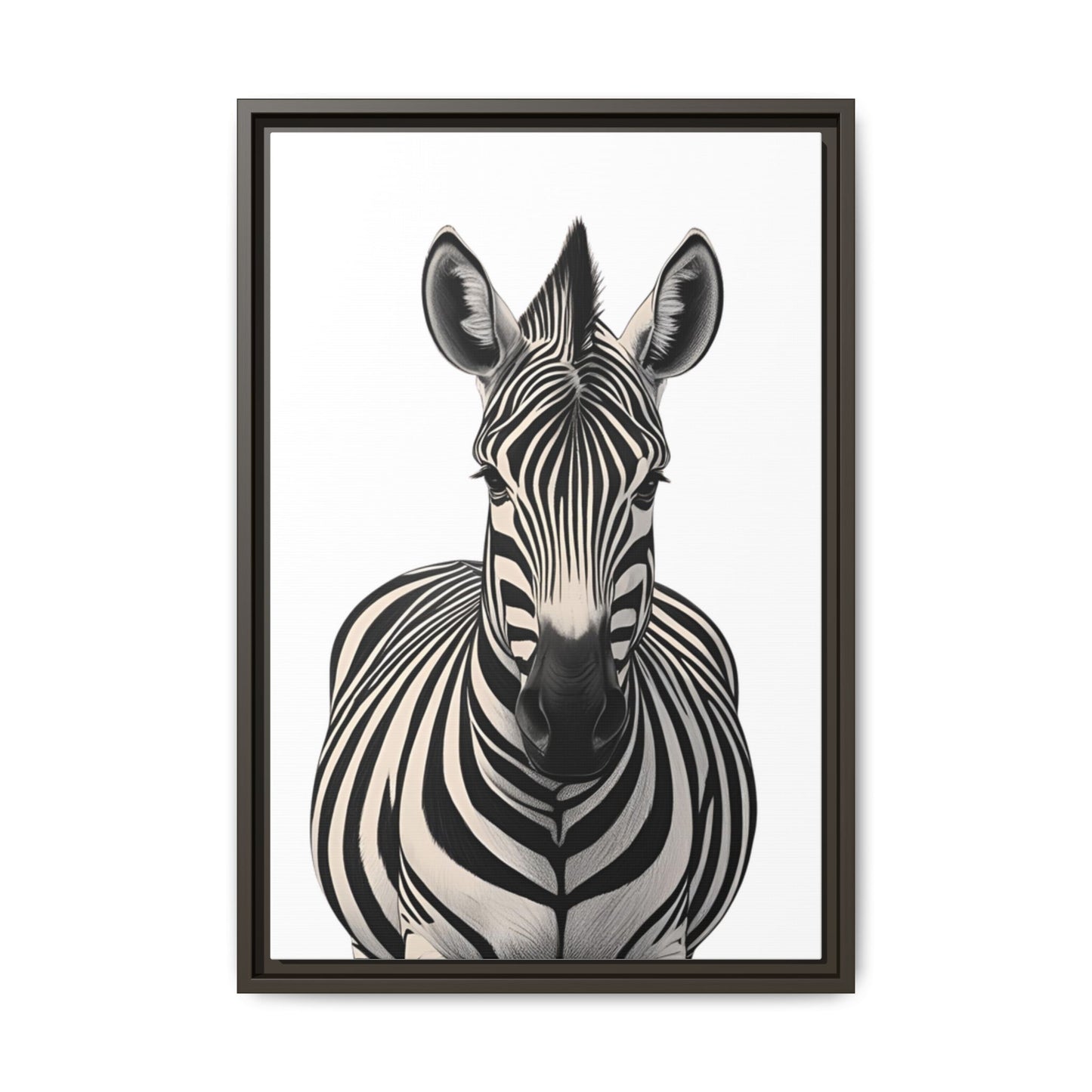 Striking Zebra Wall Art Black & White Wildlife Photography Print, Safari Animal Home Decor, Zebra Lover Nursery Room Gift