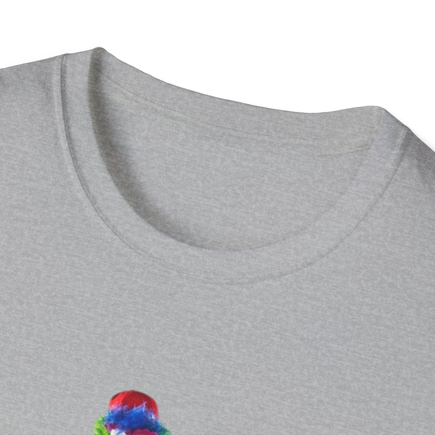 Cartoon Baseball Mascot T-Shirt | Funny Green Character Tee for Sports Lovers