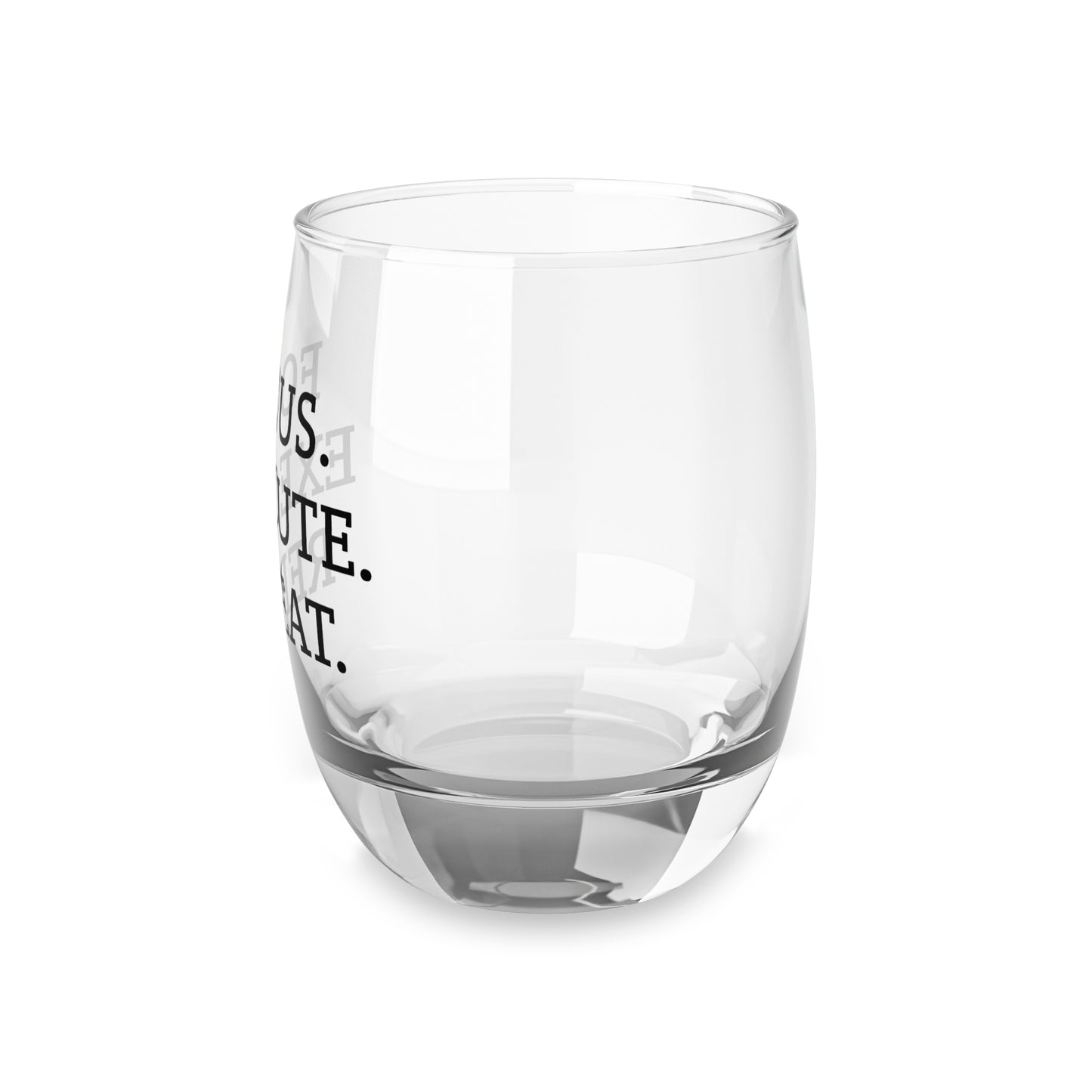 FOCUS EXECUTE REPEAT Whiskey Glass | Motivational Rocks Glass
