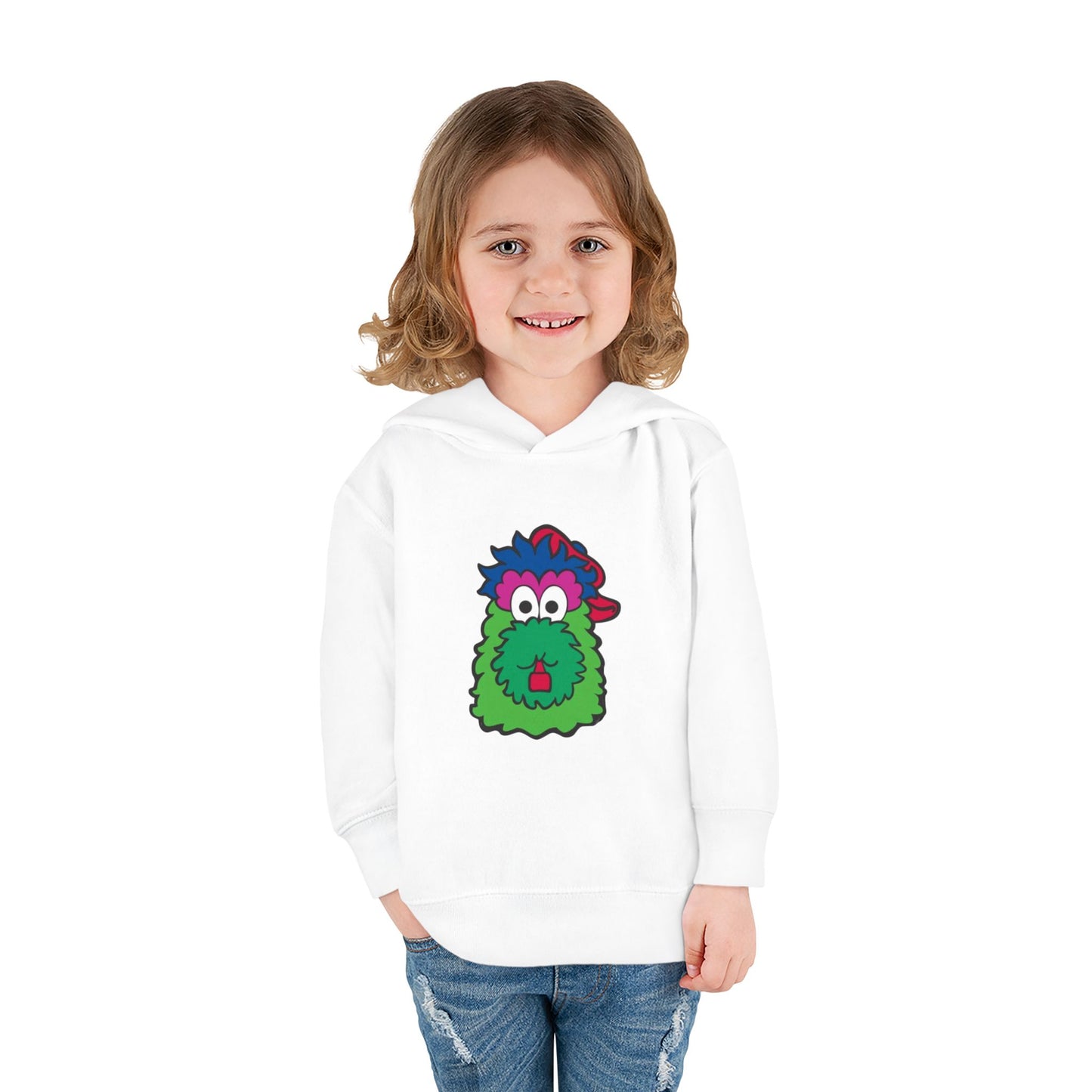 Mascot Cartoon Toddler Hoodie Sweatshirt | Kids Baseball Fan Gift