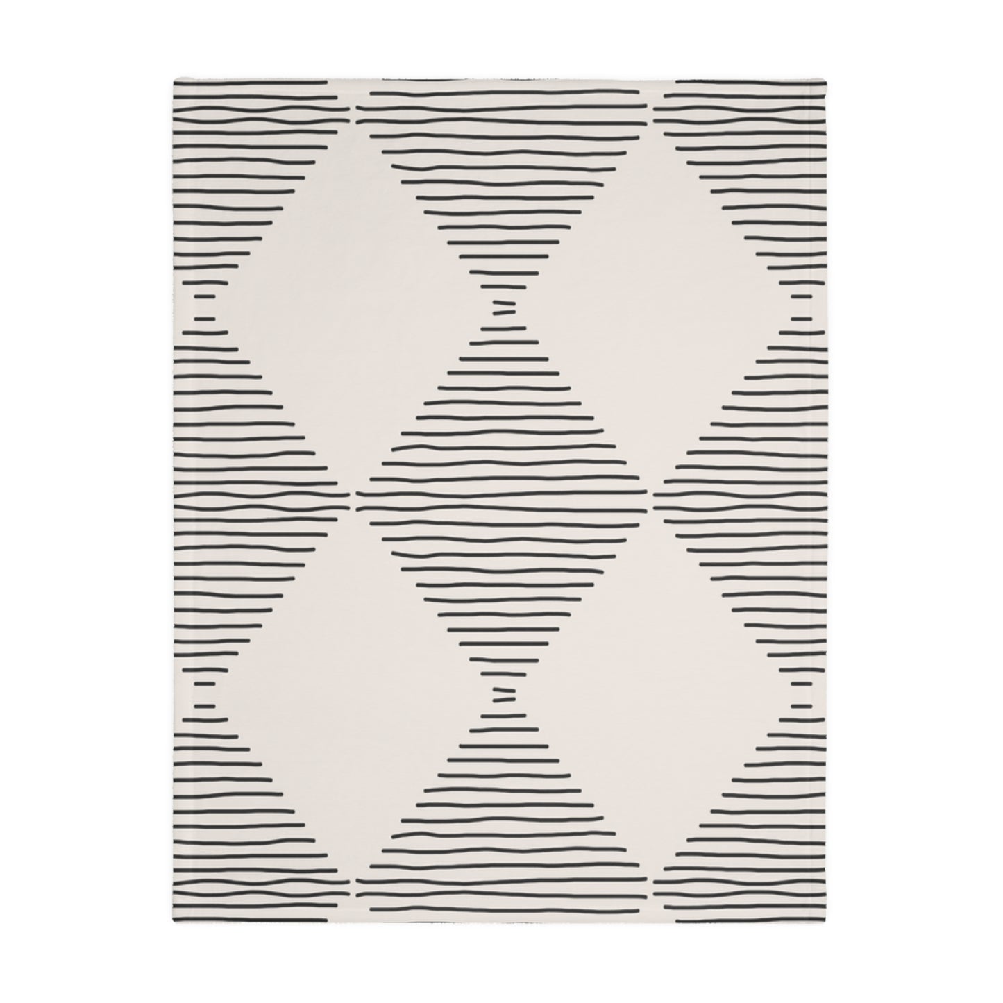 Modern Neutral Geometric Blanket | Minimal Boho Home Decor