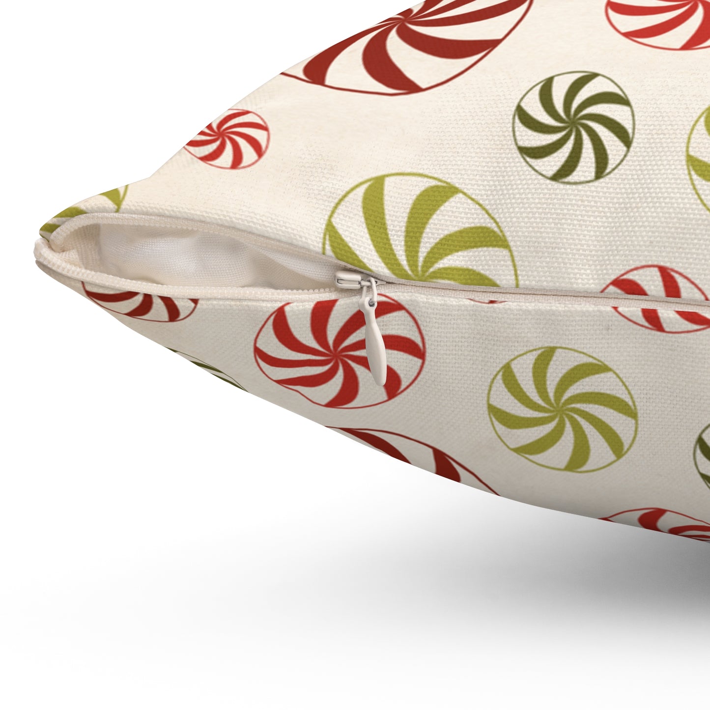 Peppermint Candy Christmas Pillow | Cozy Festive Holiday Decor