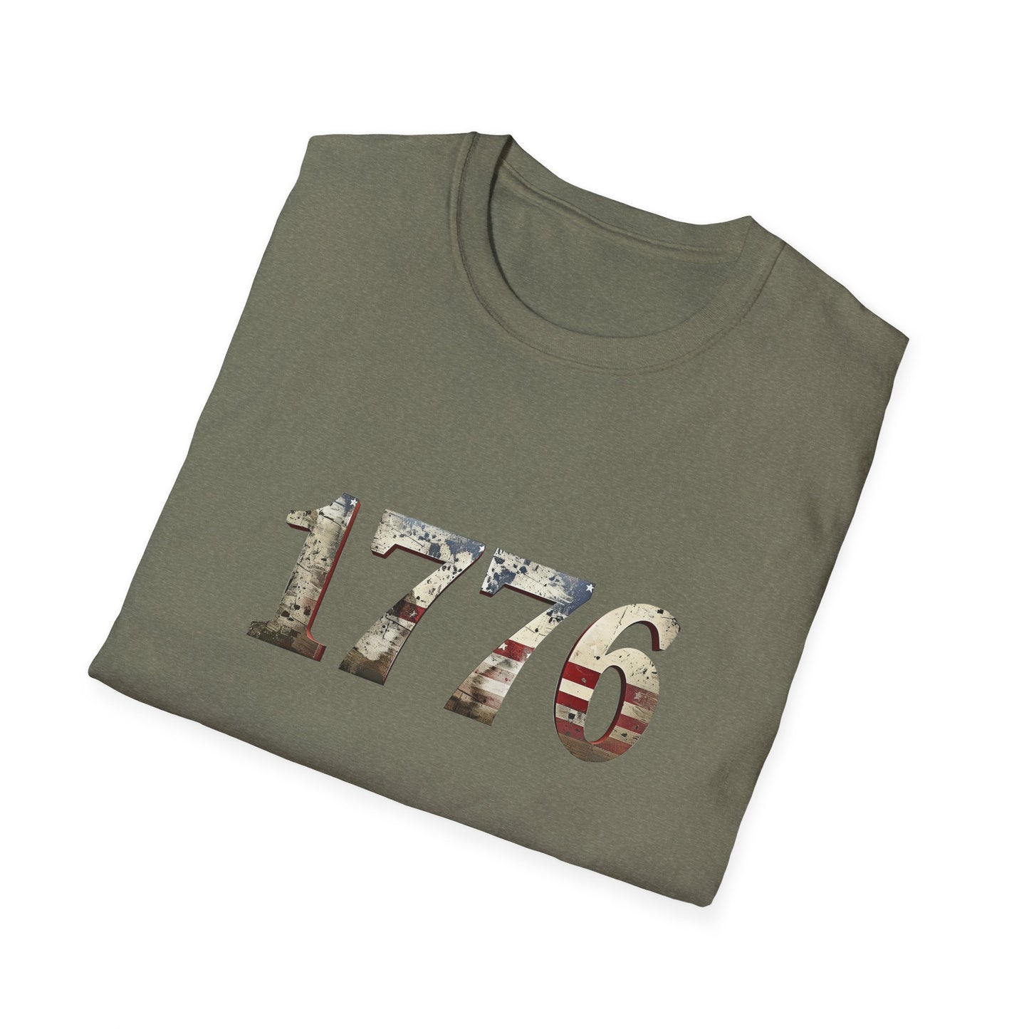 Distressed 1776 Unisex T-Shirt for 4th of July Celebration, Patriotic Tee, Vintage Independence Day Shirt, America Birthday Apparel,