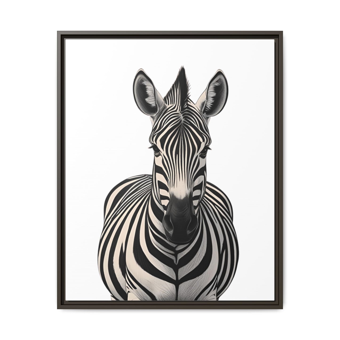 Striking Zebra Wall Art Black & White Wildlife Photography Print, Safari Animal Home Decor, Zebra Lover Nursery Room Gift