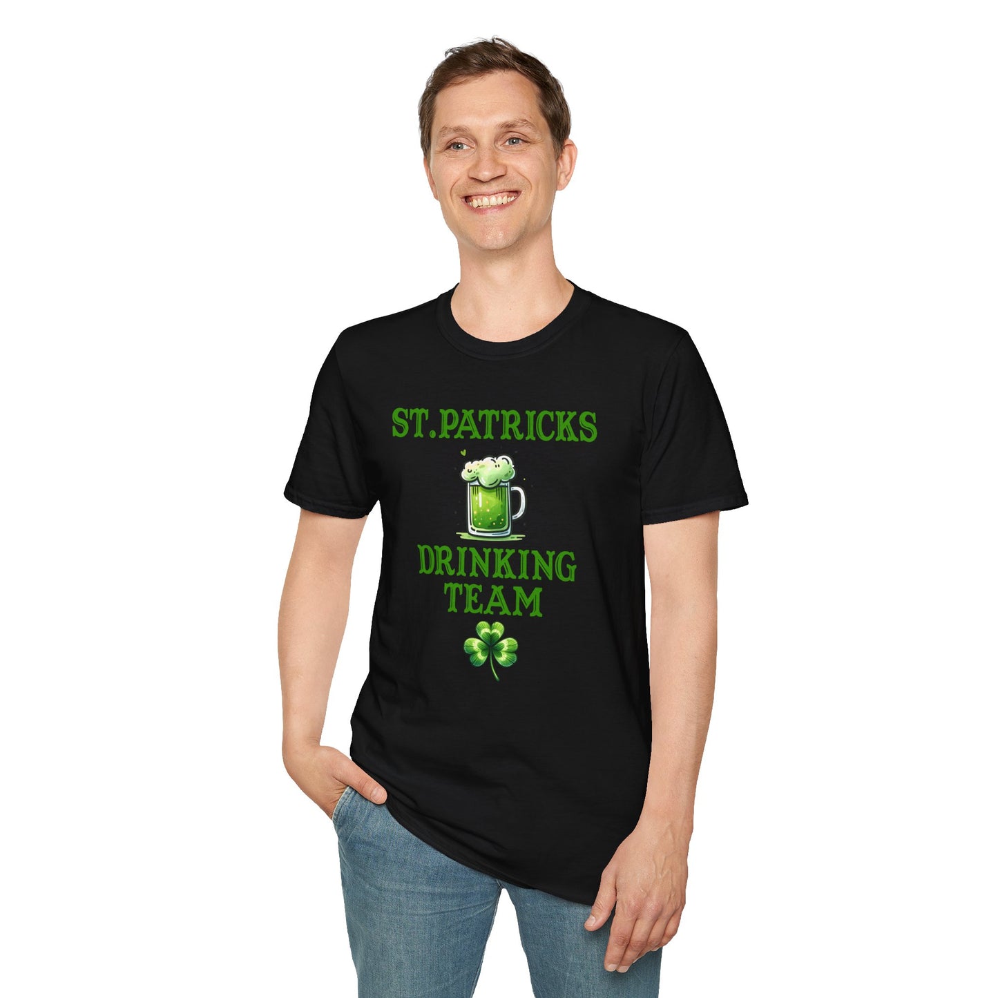 St. Patrick’s Drinking Team T-Shirt – Funny Irish Beer Shirt – St Patrick’s Day Party Tee – Shamrock Beer Graphic Shirt