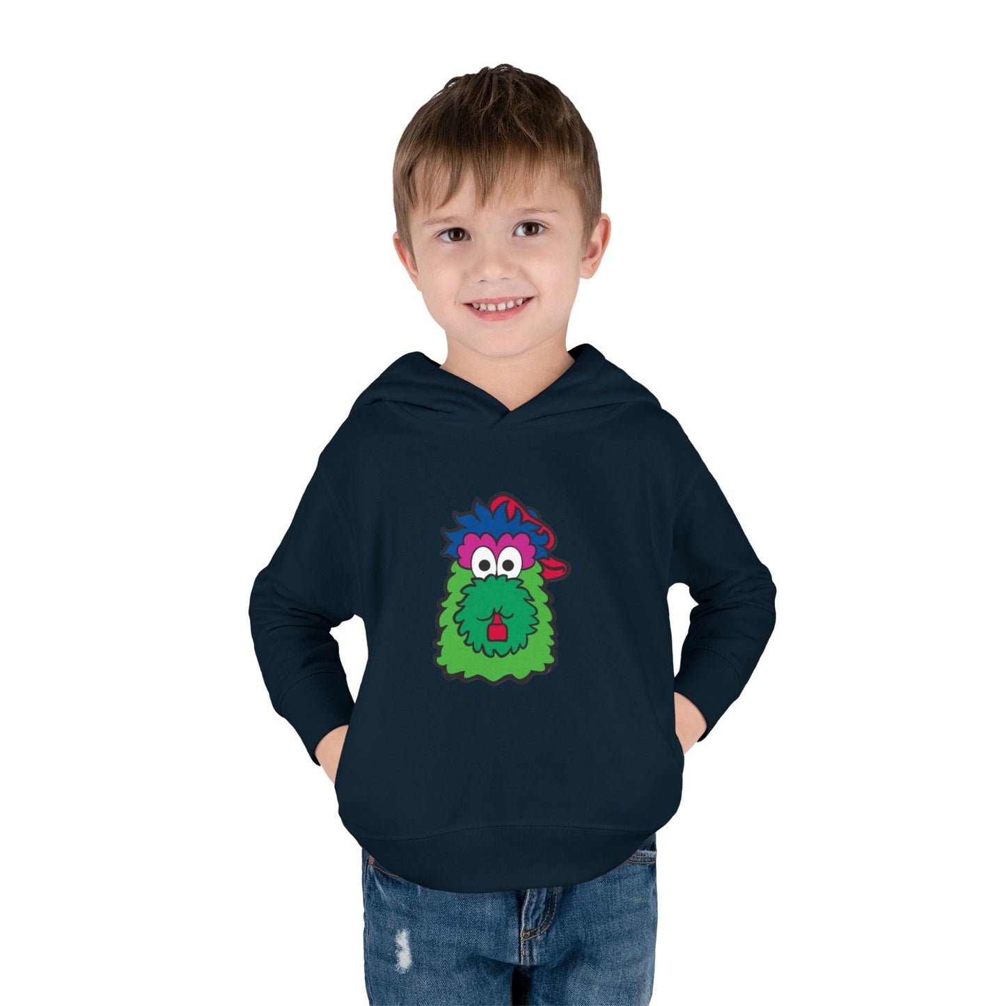 Mascot Cartoon Toddler Hoodie Sweatshirt | Kids Baseball Fan Gift