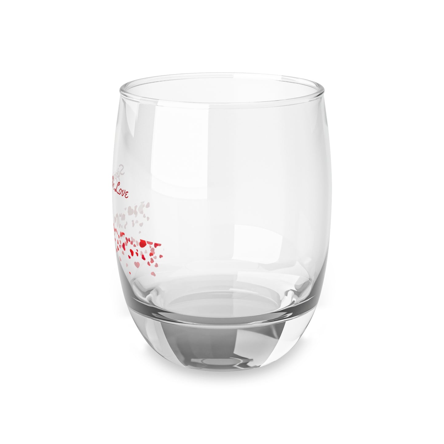 Sipping on Love Whiskey Glass | Heart Valentine Gift Glassware