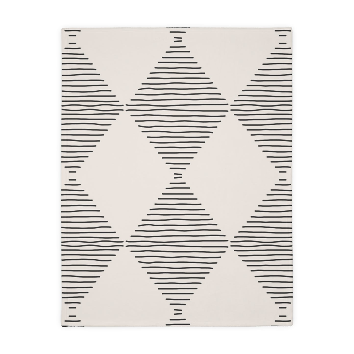 Modern Neutral Geometric Blanket | Minimal Boho Home Decor