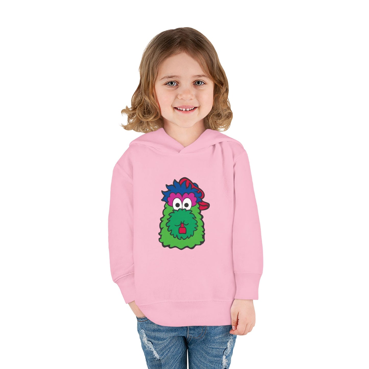 Mascot Cartoon Toddler Hoodie Sweatshirt | Kids Baseball Fan Gift
