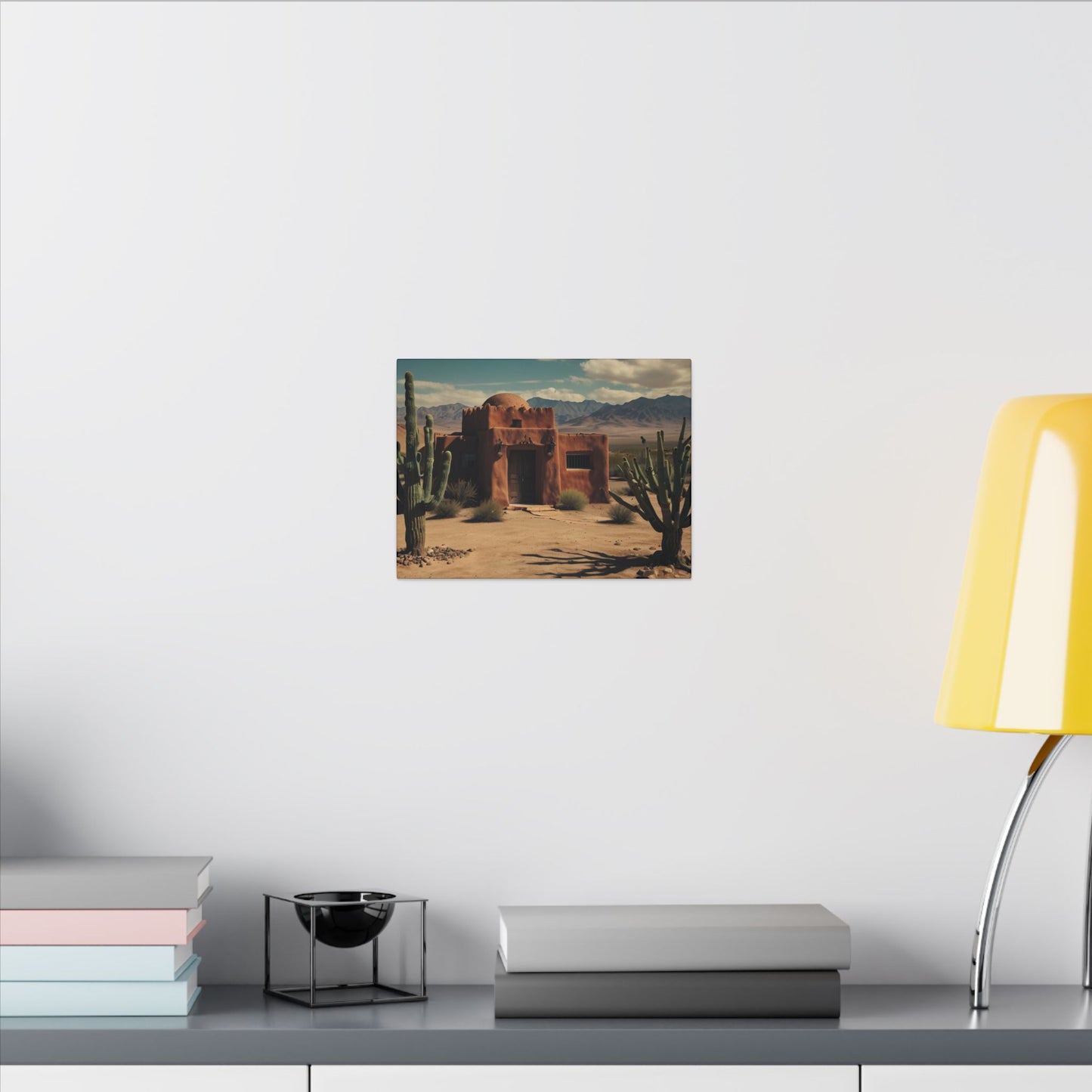 Southwestern Wall Art |  Rustic Desert Scene | Mantle Art Decor