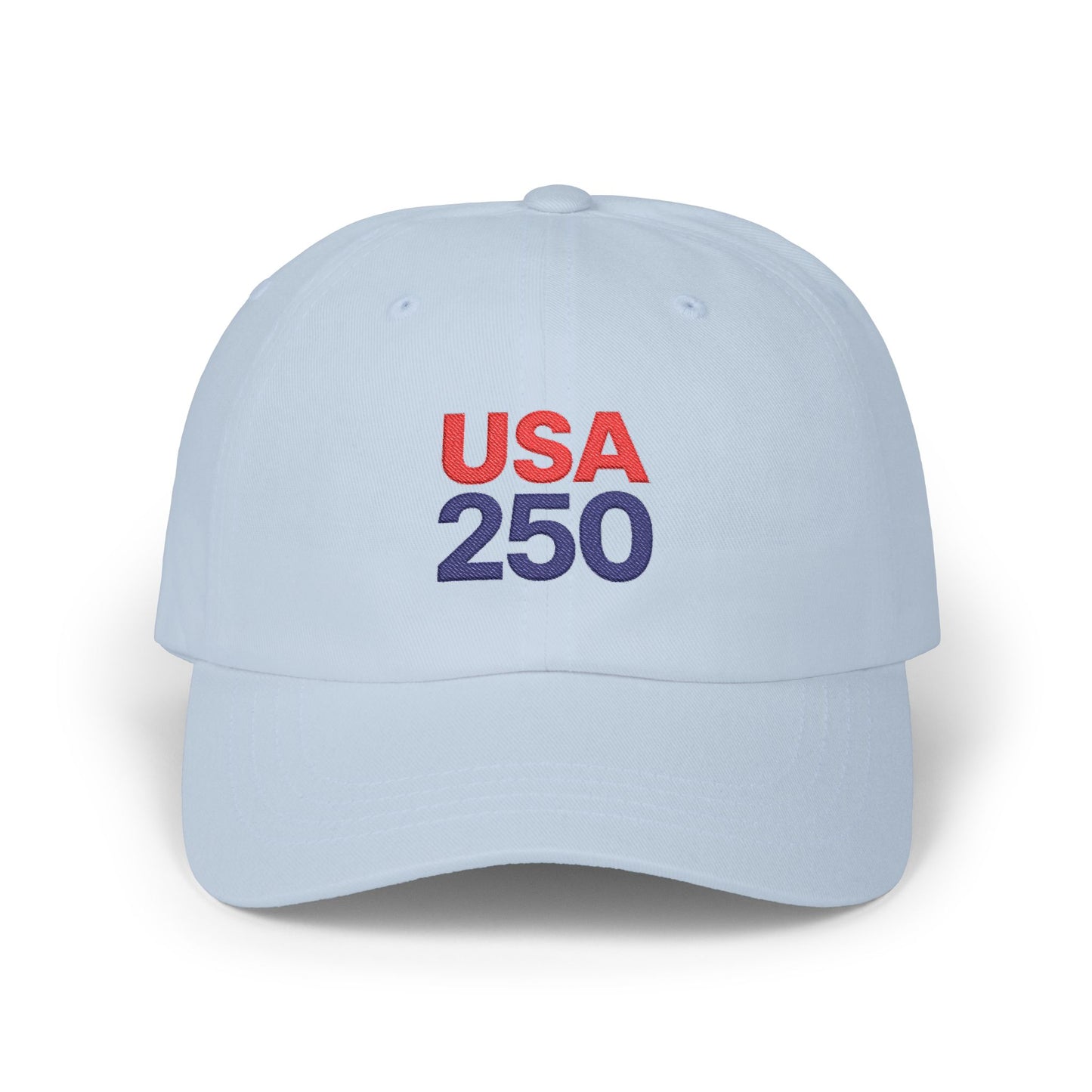 USA 250 Embroidered Dad Hat, Classic Patriotic Cap, Celebrate 250 Years of USA