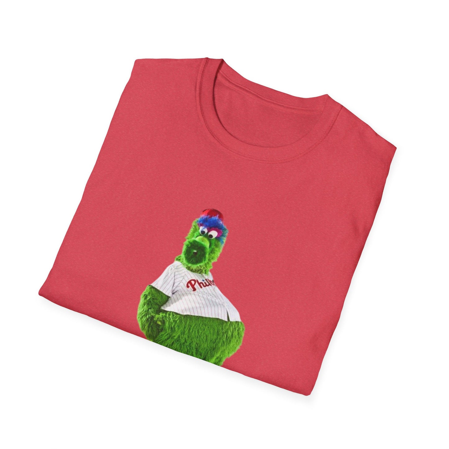 Cartoon Baseball Mascot T-Shirt | Funny Green Character Tee for Sports Lovers