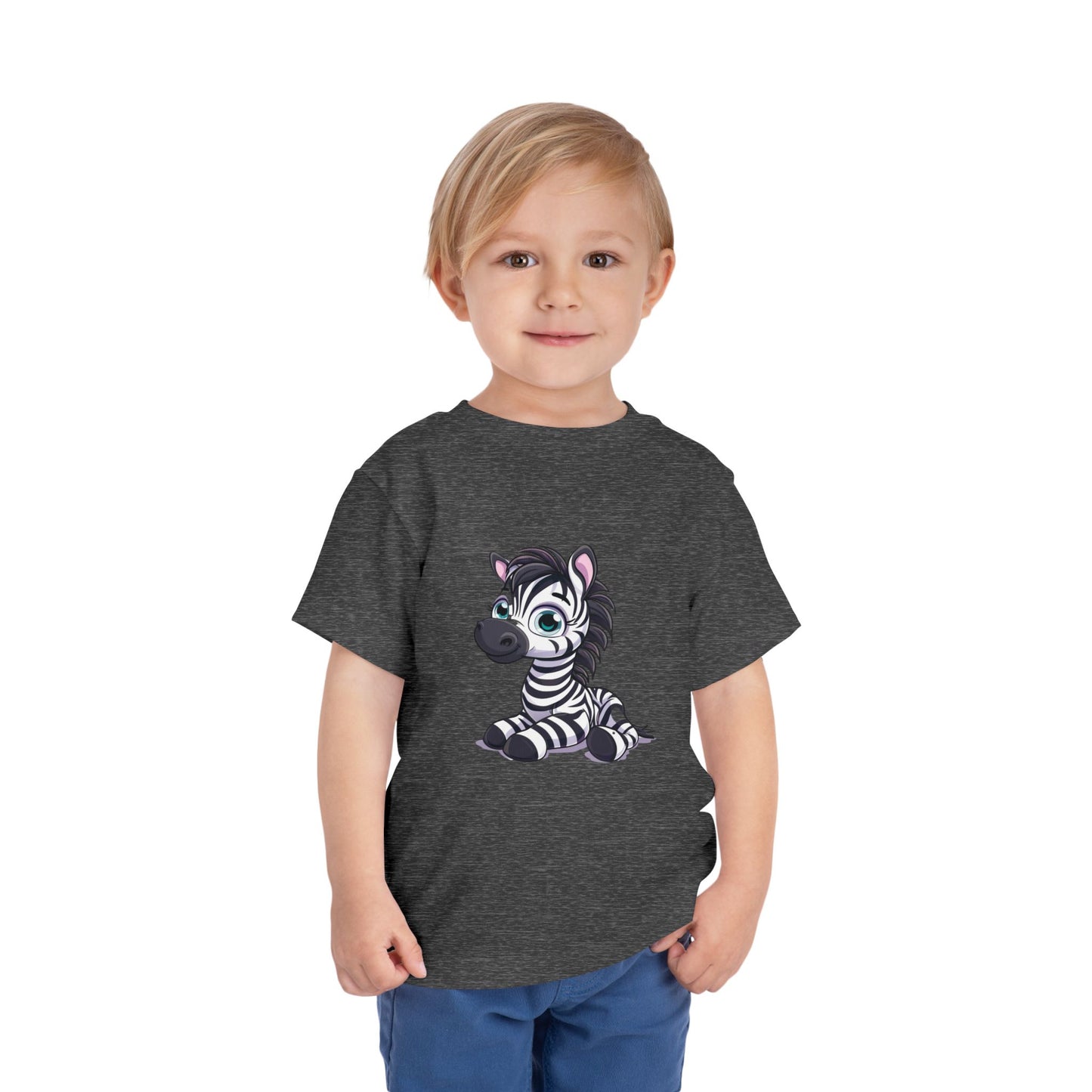 Zebra Toddler & Kids T-Shirt – Cute Safari Animal Graphic Tee for Kids, Jungle Zoo Shirt