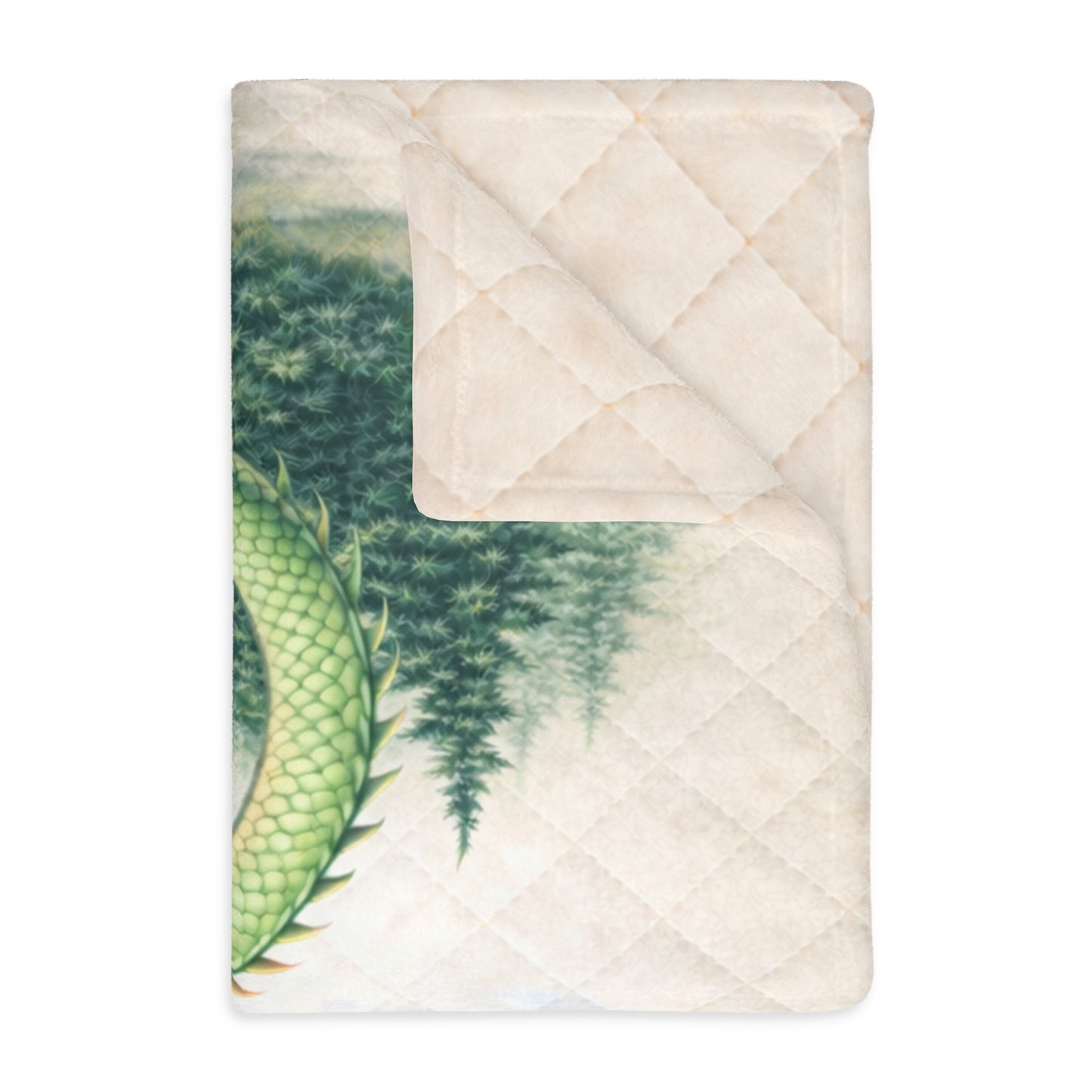 Dragon Castle Blanket  – Fantasy Medieval Kids Bedroom Decor