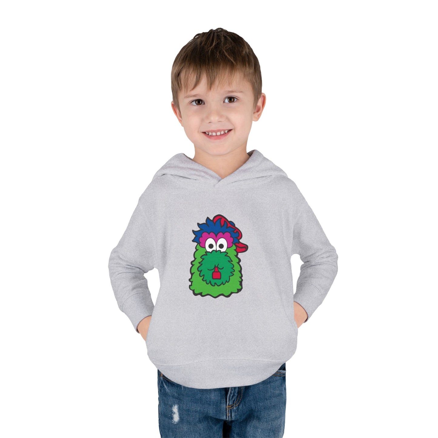 Mascot Cartoon Toddler Hoodie Sweatshirt | Kids Baseball Fan Gift