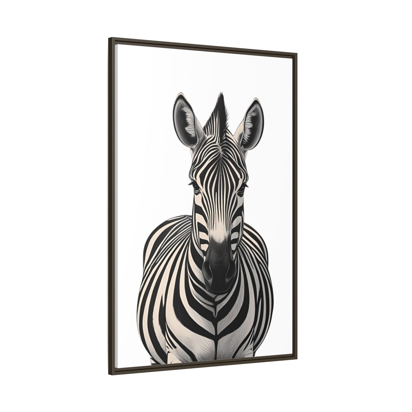 Striking Zebra Wall Art Black & White Wildlife Photography Print, Safari Animal Home Decor, Zebra Lover Nursery Room Gift