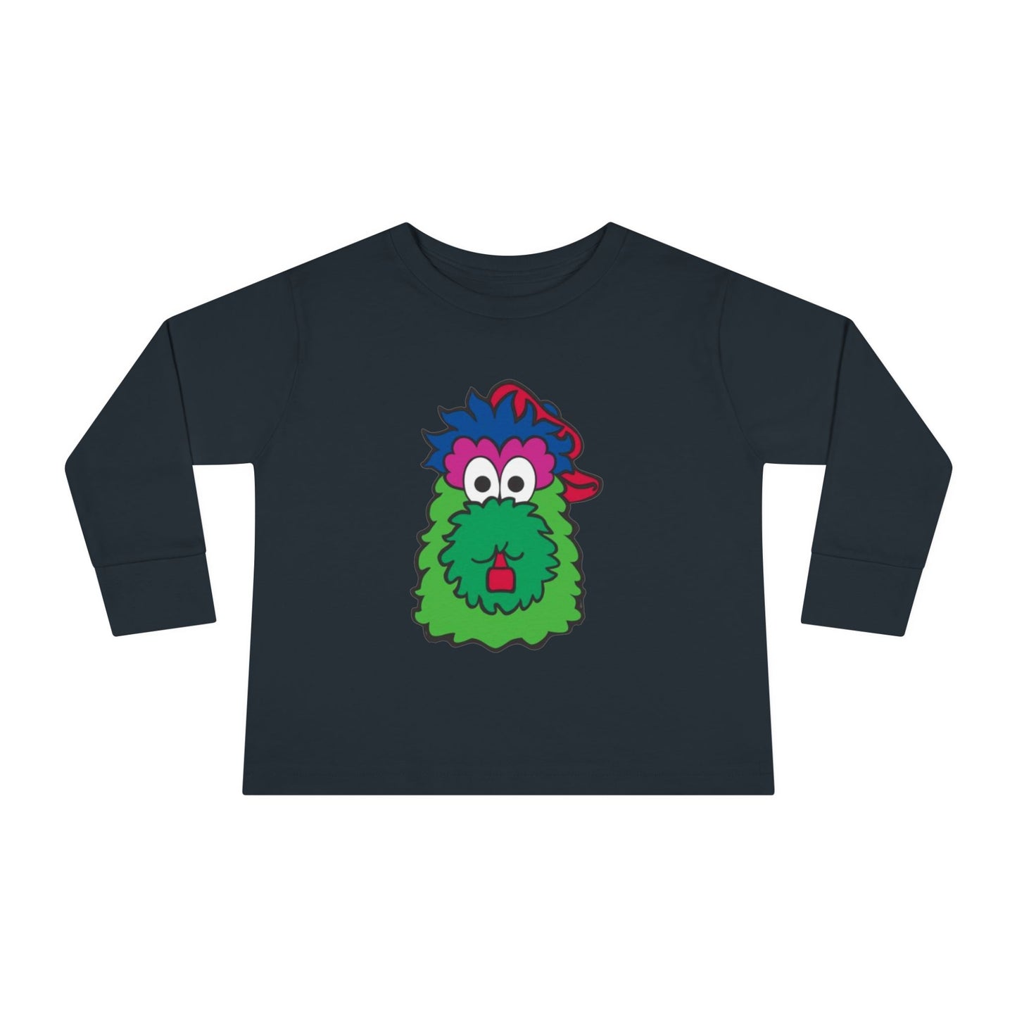 Funny Long Sleeve Shirt for Kids | Cartoon Baseball Team Mascot