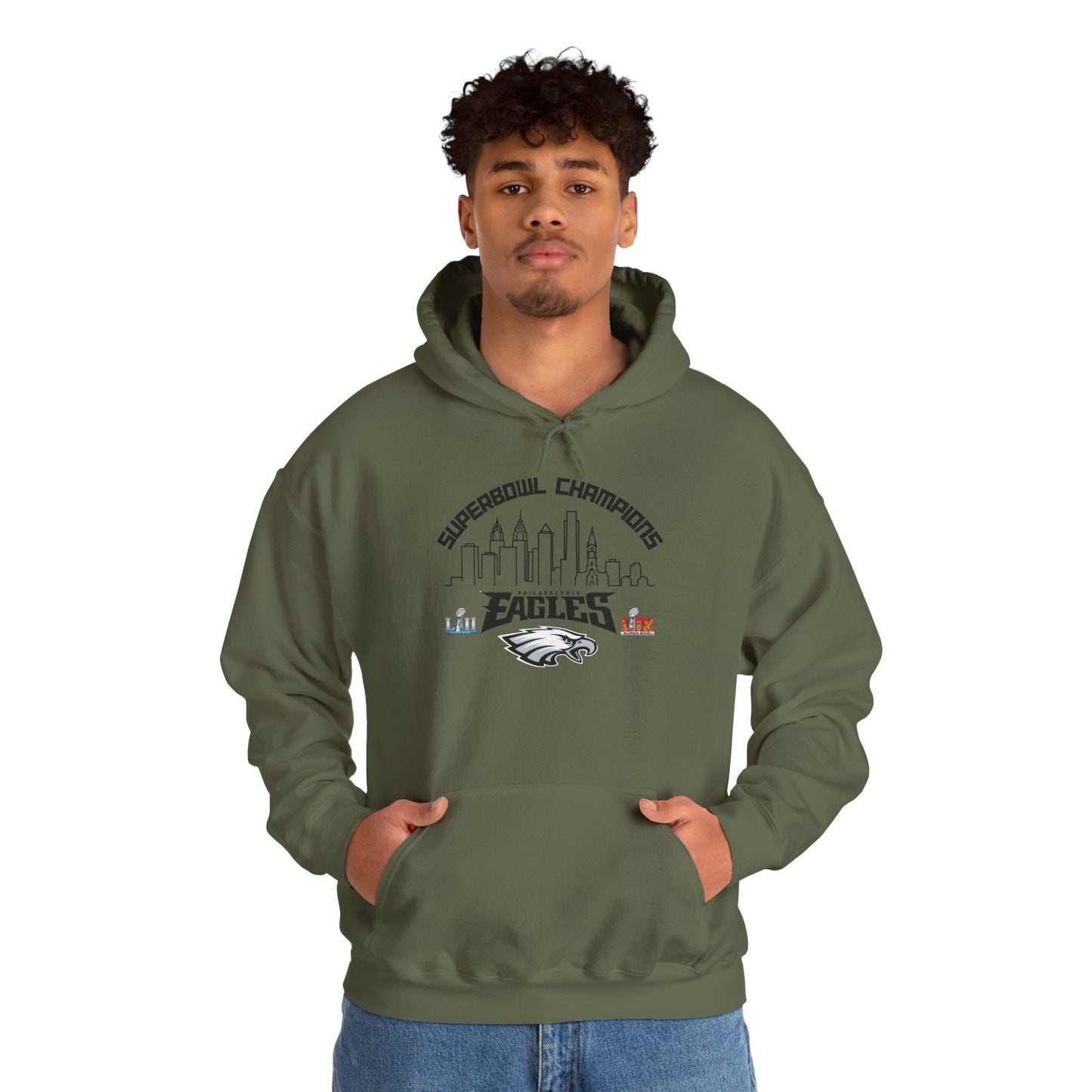 Philadelphia Football Super Bowl Champions Hoodie, Philly Skyline Football Sweatshirt, Philadelphia Fan Gear