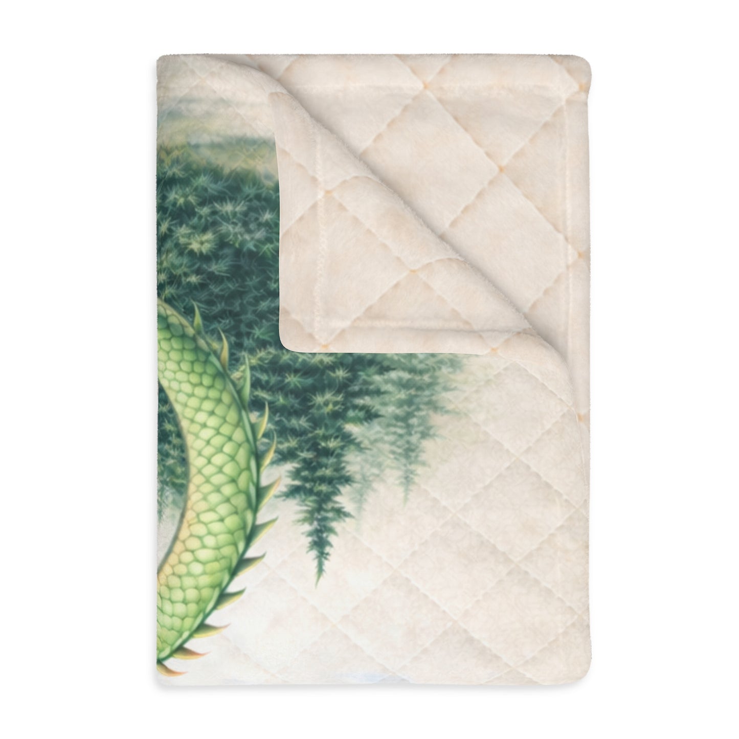 Dragon Castle Blanket  – Fantasy Medieval Kids Bedroom Decor