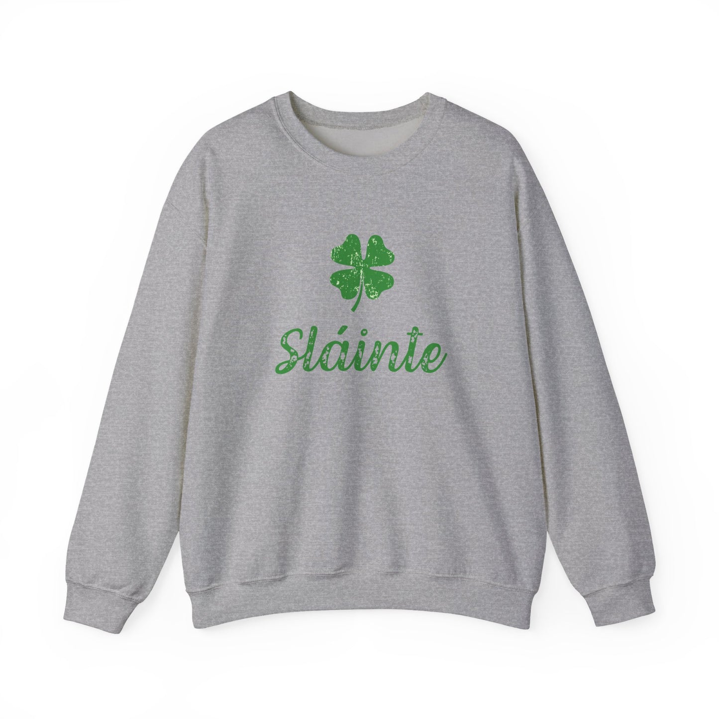 Sláinte Irish Sweatshirt – St Patrick’s Day Shamrock Crewneck – Irish Cheers Shirt – Lucky Clover St Paddy’s Day Sweatshirt