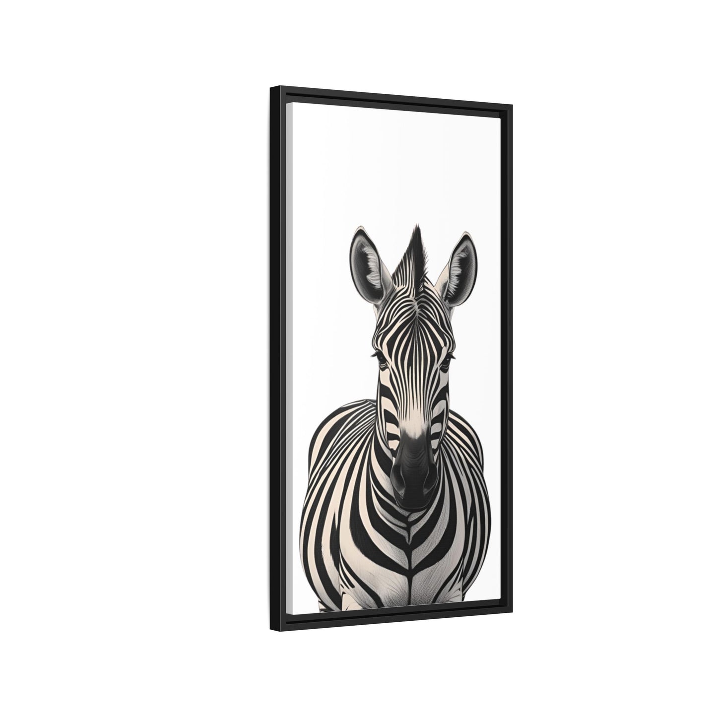 Striking Zebra Wall Art Black & White Wildlife Photography Print, Safari Animal Home Decor, Zebra Lover Nursery Room Gift