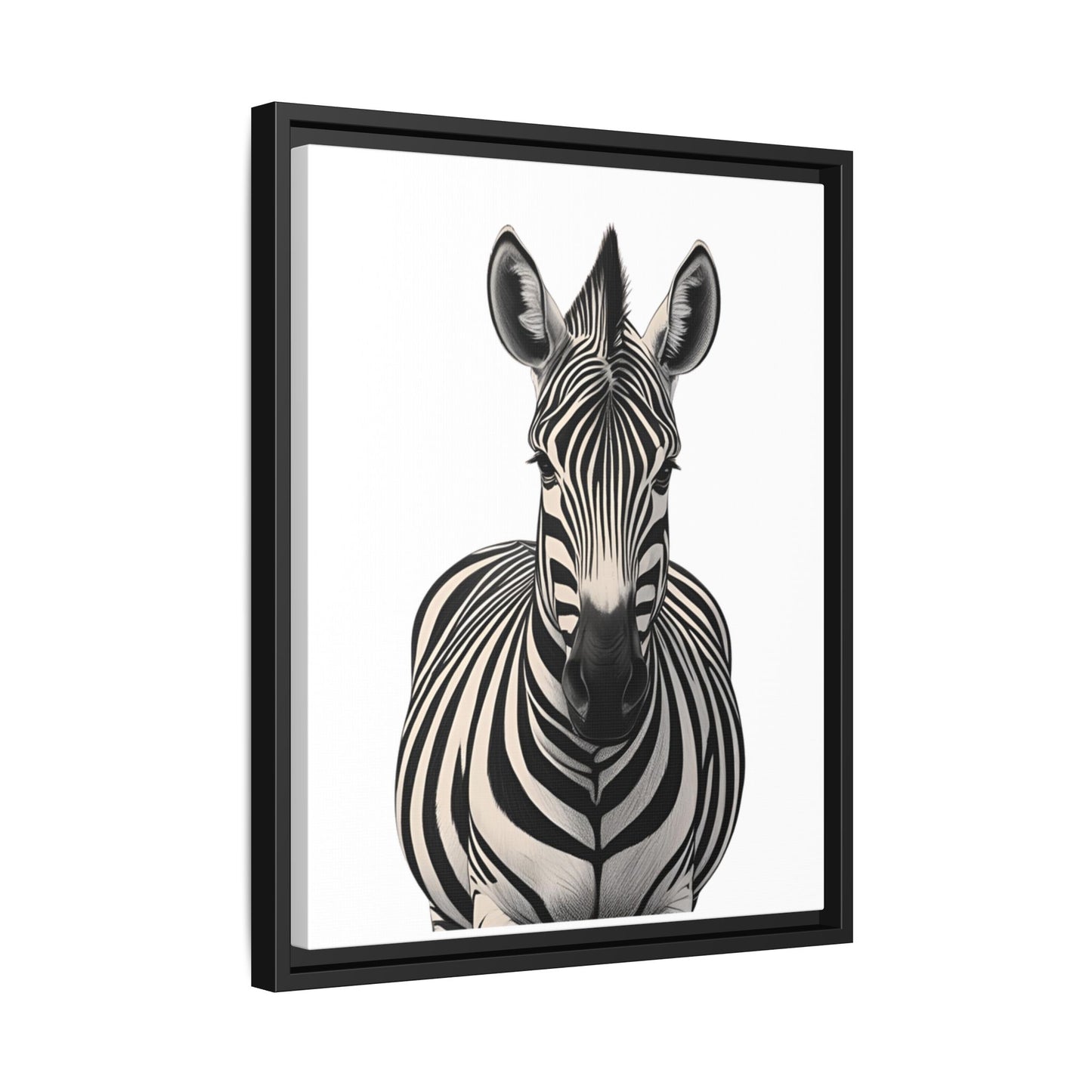 Striking Zebra Wall Art Black & White Wildlife Photography Print, Safari Animal Home Decor, Zebra Lover Nursery Room Gift