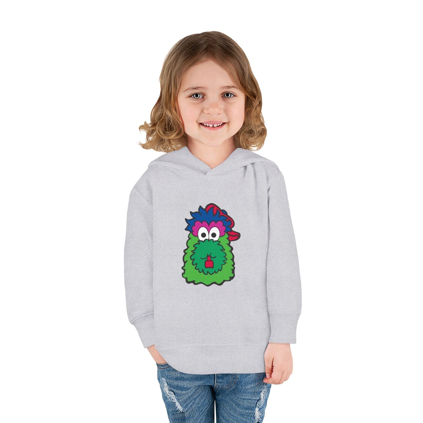 Mascot Cartoon Toddler Hoodie Sweatshirt | Kids Baseball Fan Gift