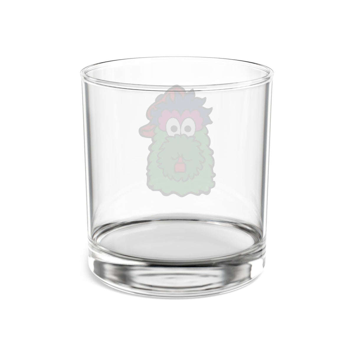 Philly Inspired Rocks Glass, Cartoon Mascot Glass, Baseball Fan Gift