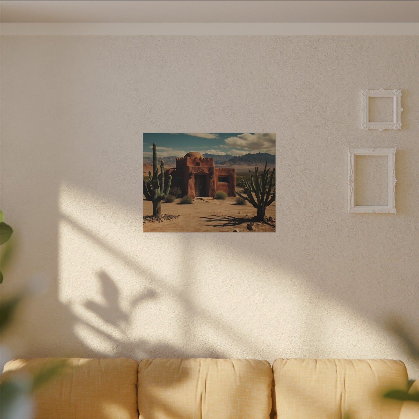 Southwestern Wall Art |  Rustic Desert Scene | Mantle Art Decor