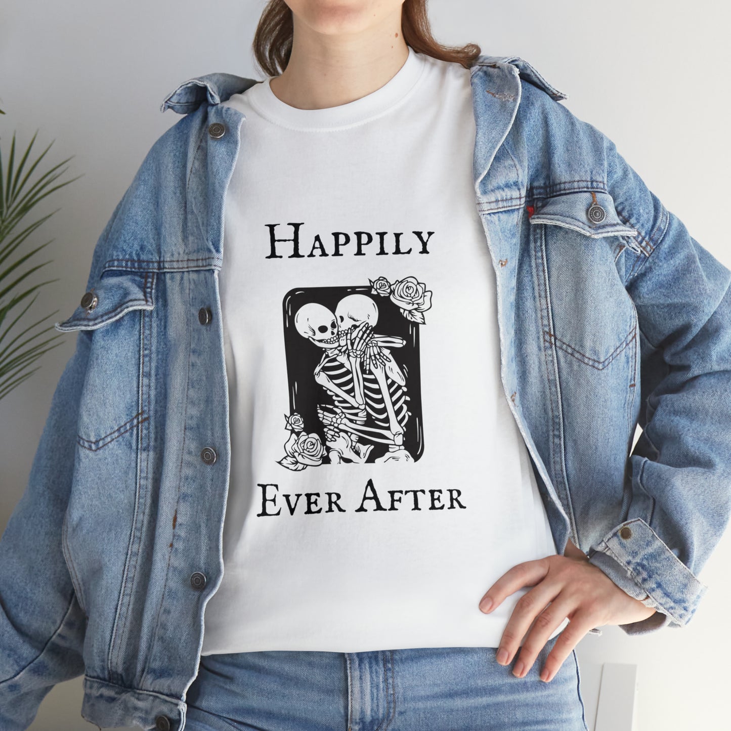 Halloween Skeleton Couple Love T-Shirt Anniversary Wedding Engagement