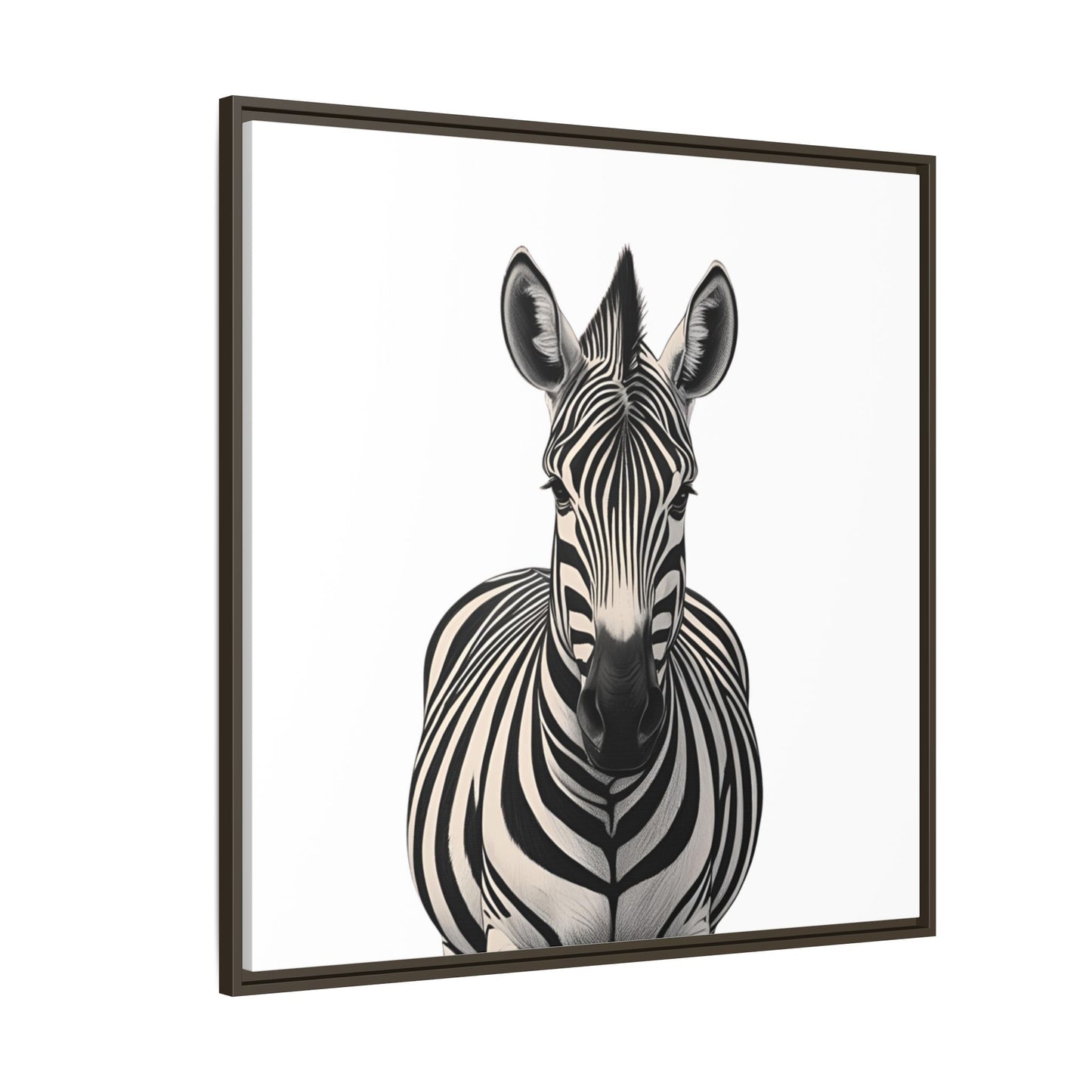 Striking Zebra Wall Art Black & White Wildlife Photography Print, Safari Animal Home Decor, Zebra Lover Nursery Room Gift