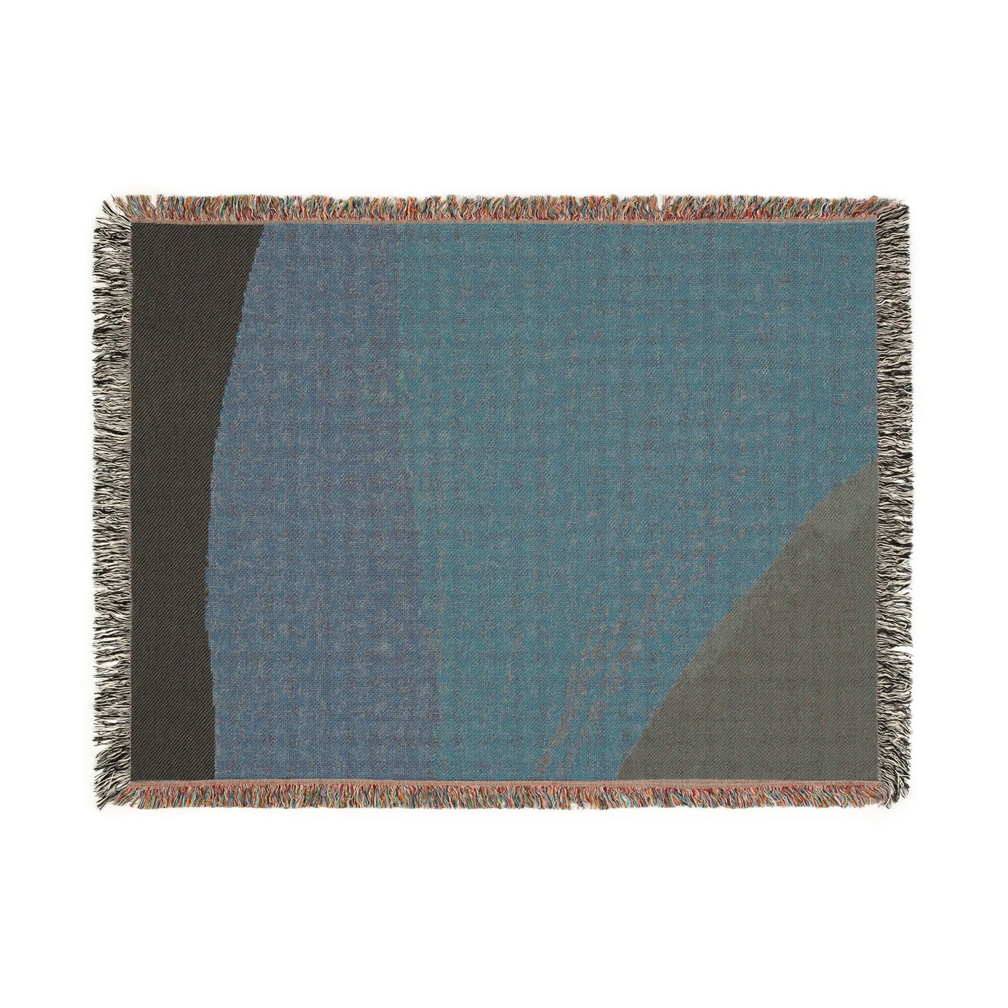 Modern Earth Tone Woven Throw Blanket | Minimalist Boho Decor