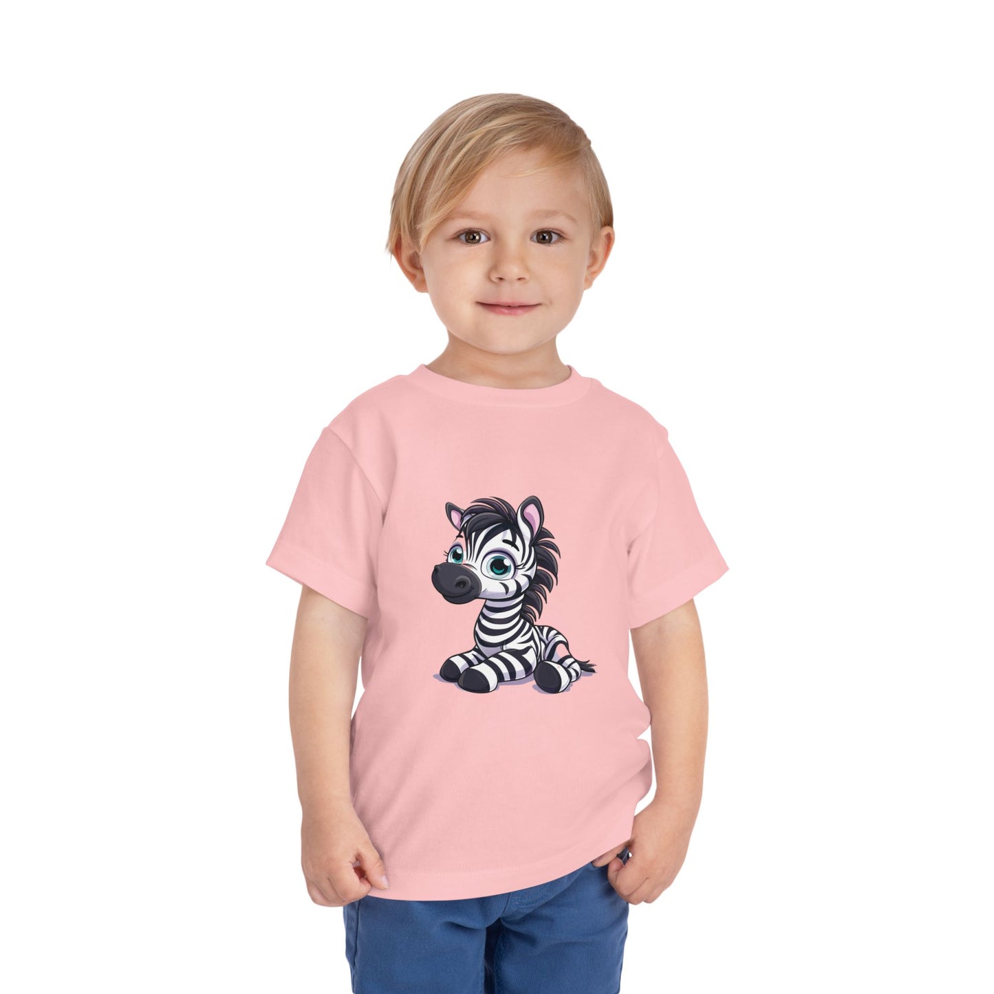 Zebra Toddler & Kids T-Shirt – Cute Safari Animal Graphic Tee for Kids, Jungle Zoo Shirt