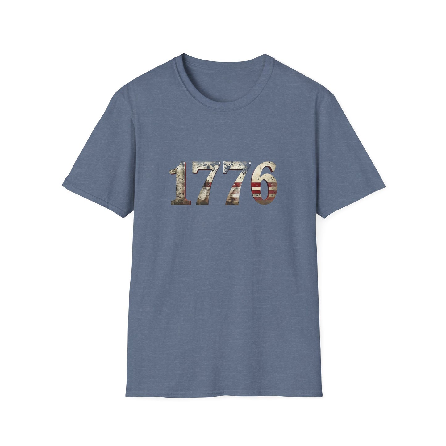 Distressed 1776 Unisex T-Shirt for 4th of July Celebration, Patriotic Tee, Vintage Independence Day Shirt, America Birthday Apparel,
