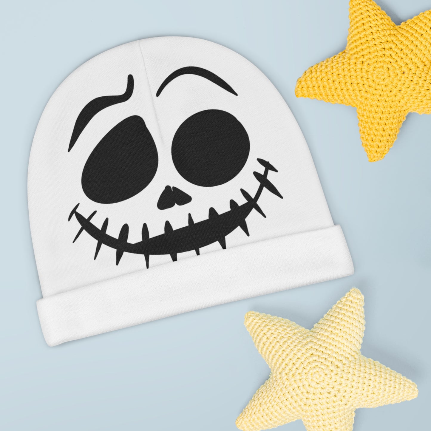 Funny Spooky Halloween Baby Beanie Newborn Hat with Face Design Baby First Halloween Costume Beanie