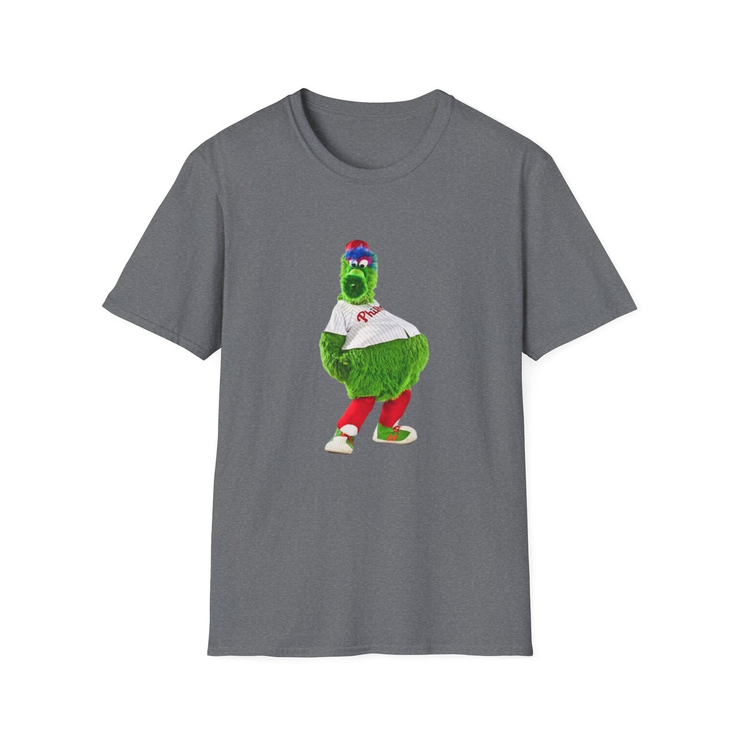 Cartoon Baseball Mascot T-Shirt | Funny Green Character Tee for Sports Lovers