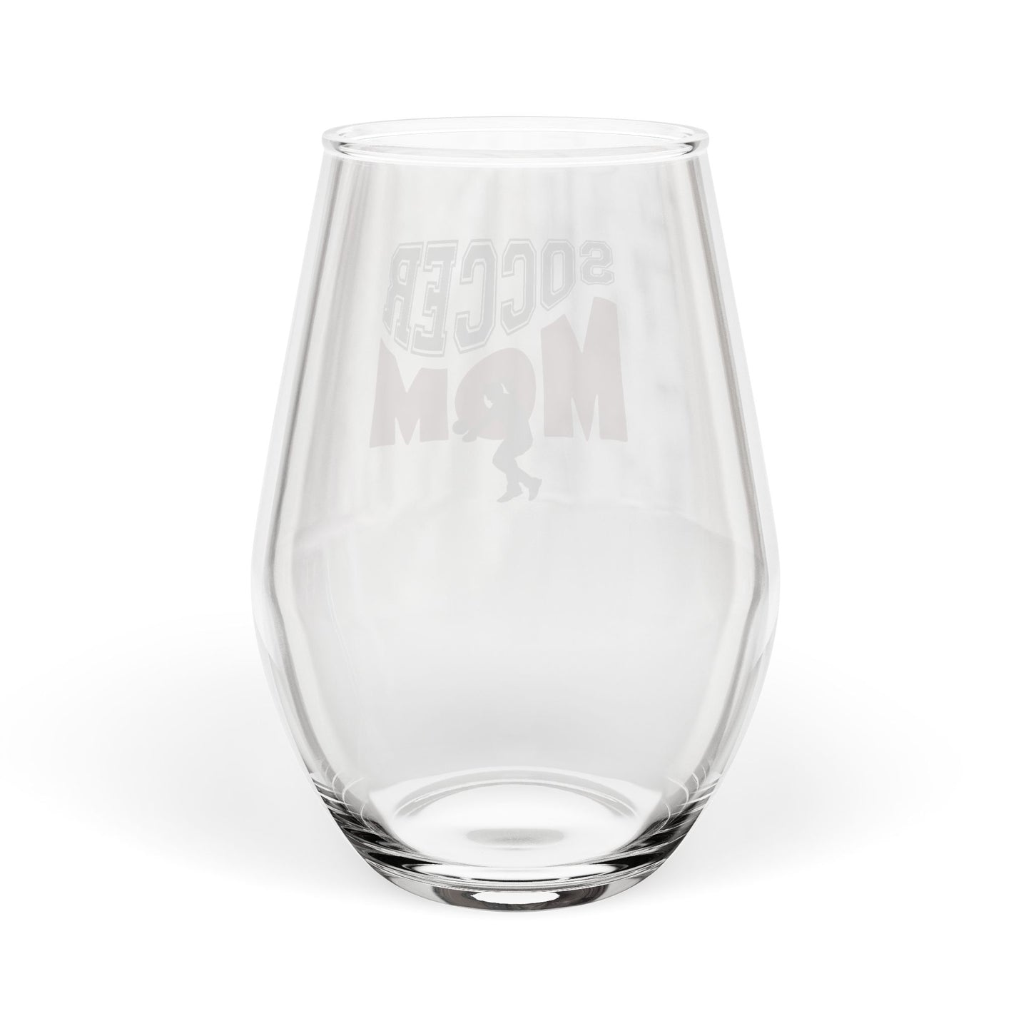 Soccer Mom Stemless Wine Glass – Team Mom Gift & Sports Drinkware