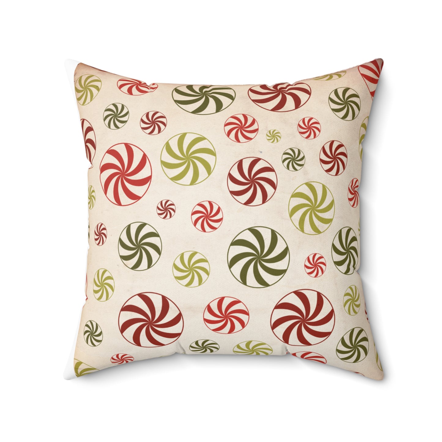 Peppermint Candy Christmas Pillow | Cozy Festive Holiday Decor