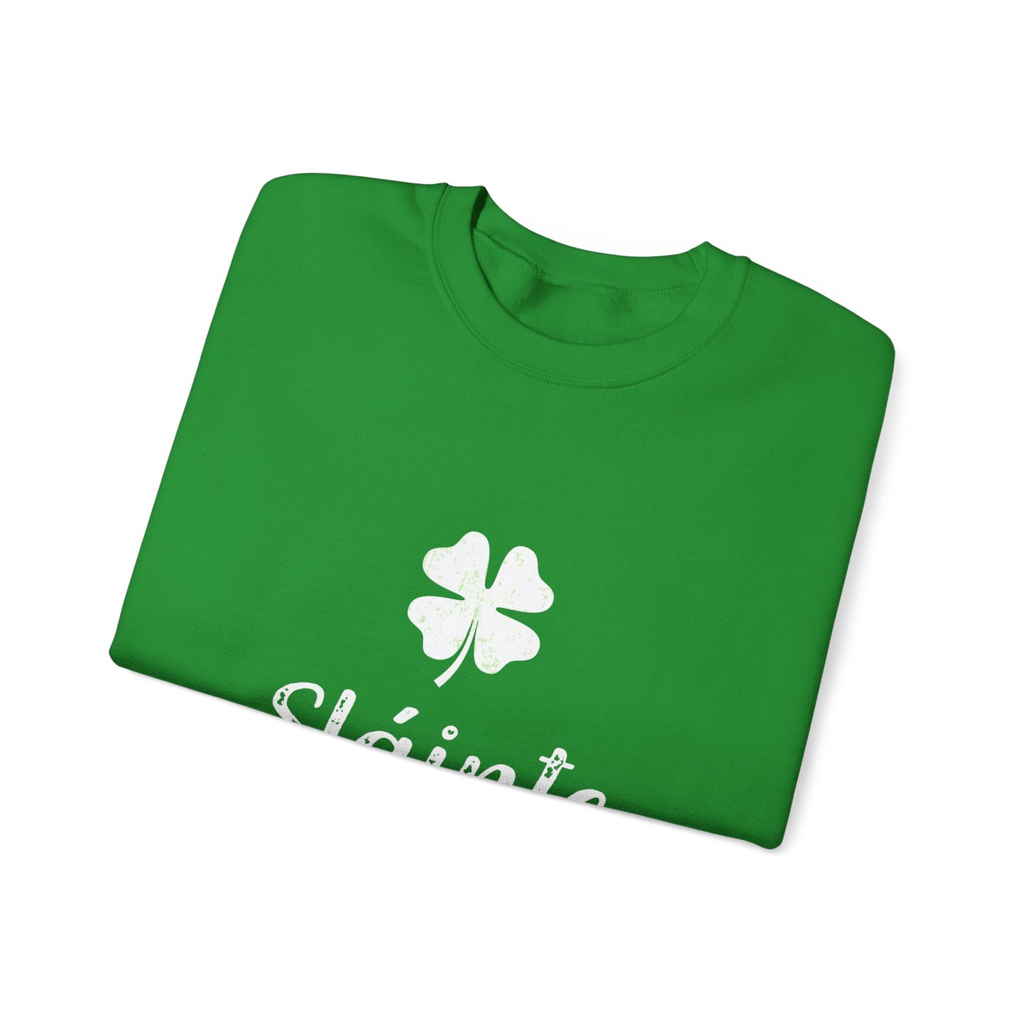 Sláinte Irish Sweatshirt – St Patrick’s Day Shamrock Crewneck – Irish Cheers Shirt – Lucky Clover St Paddy’s Day Sweatshirt
