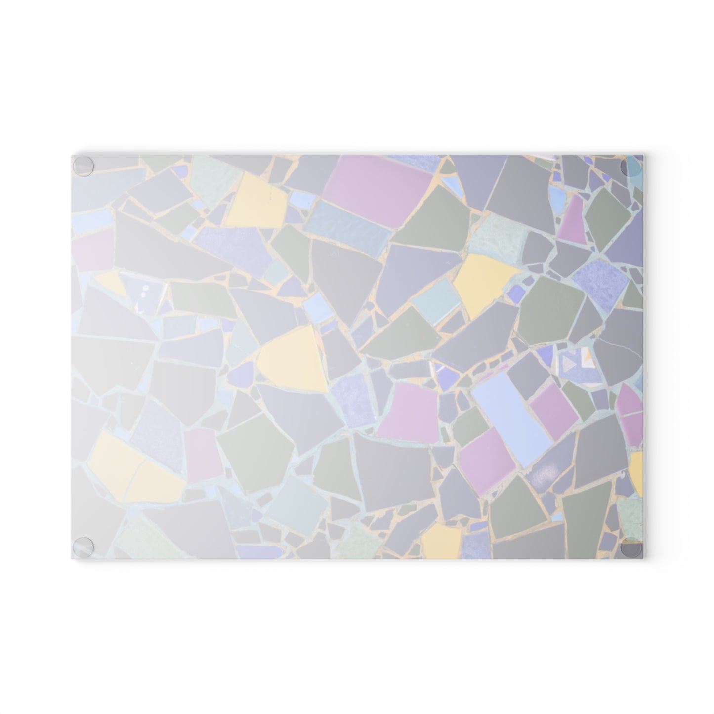 Colorful Mosaic Glass Cutting Board | Stained Glass Kitchen Decor