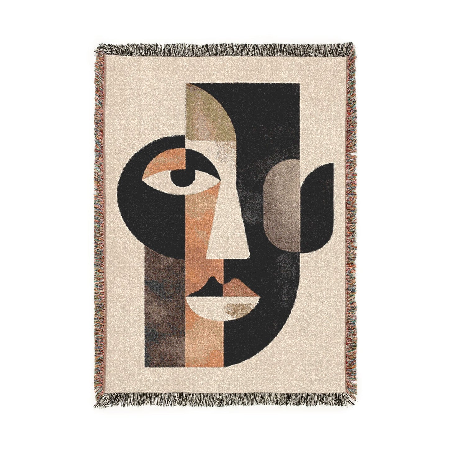 Abstract art piece on a beige background