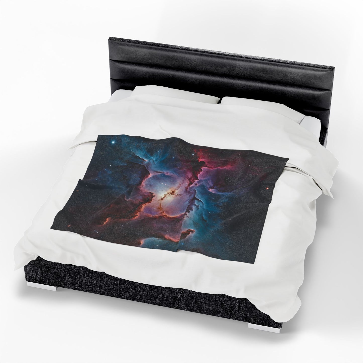 Cosmic Nebula Velveteen Throw Blanket | Galaxy Space Home Decor