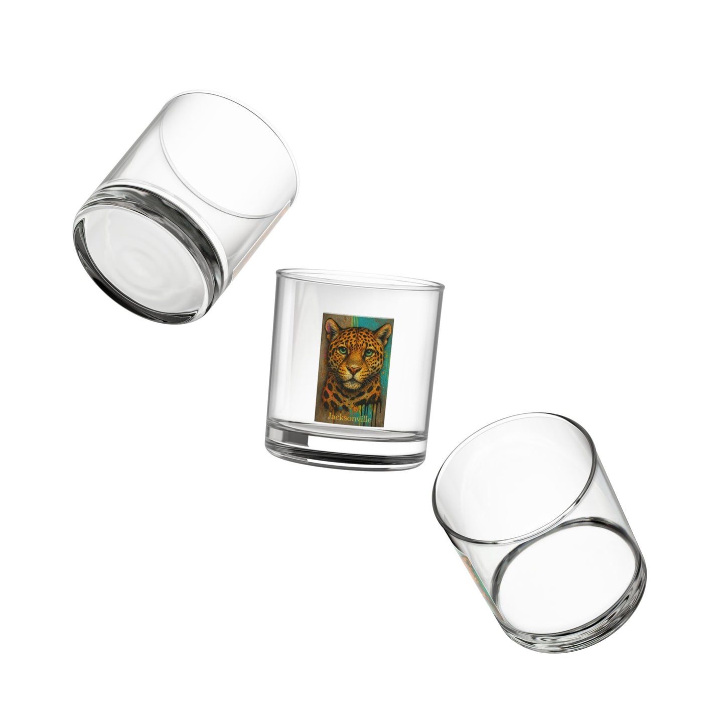 Jacksonville Rocks Glass | Sports Fan Gift | Tailgate Drinkware | Man Cave Barware