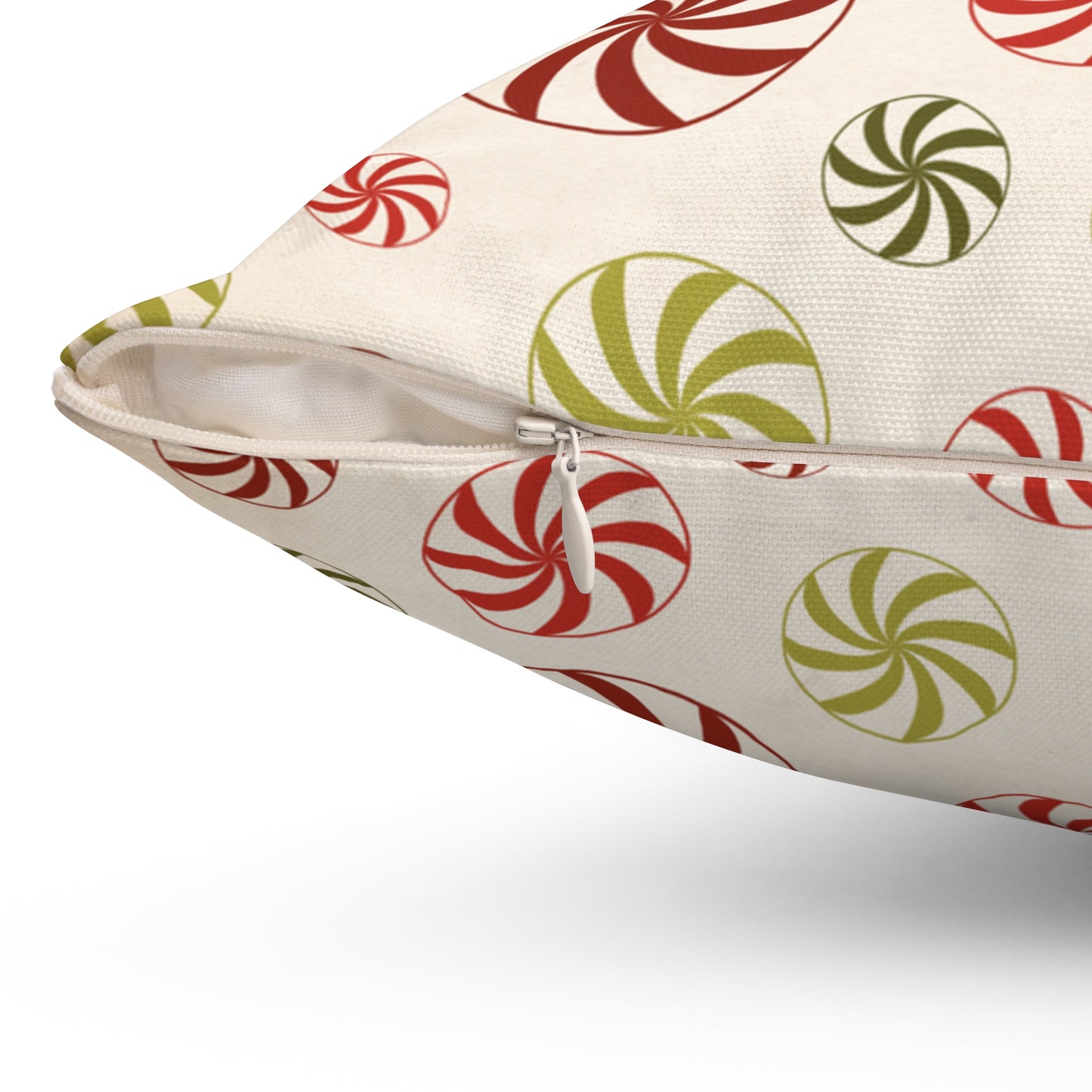 Peppermint Candy Christmas Pillow | Cozy Festive Holiday Decor