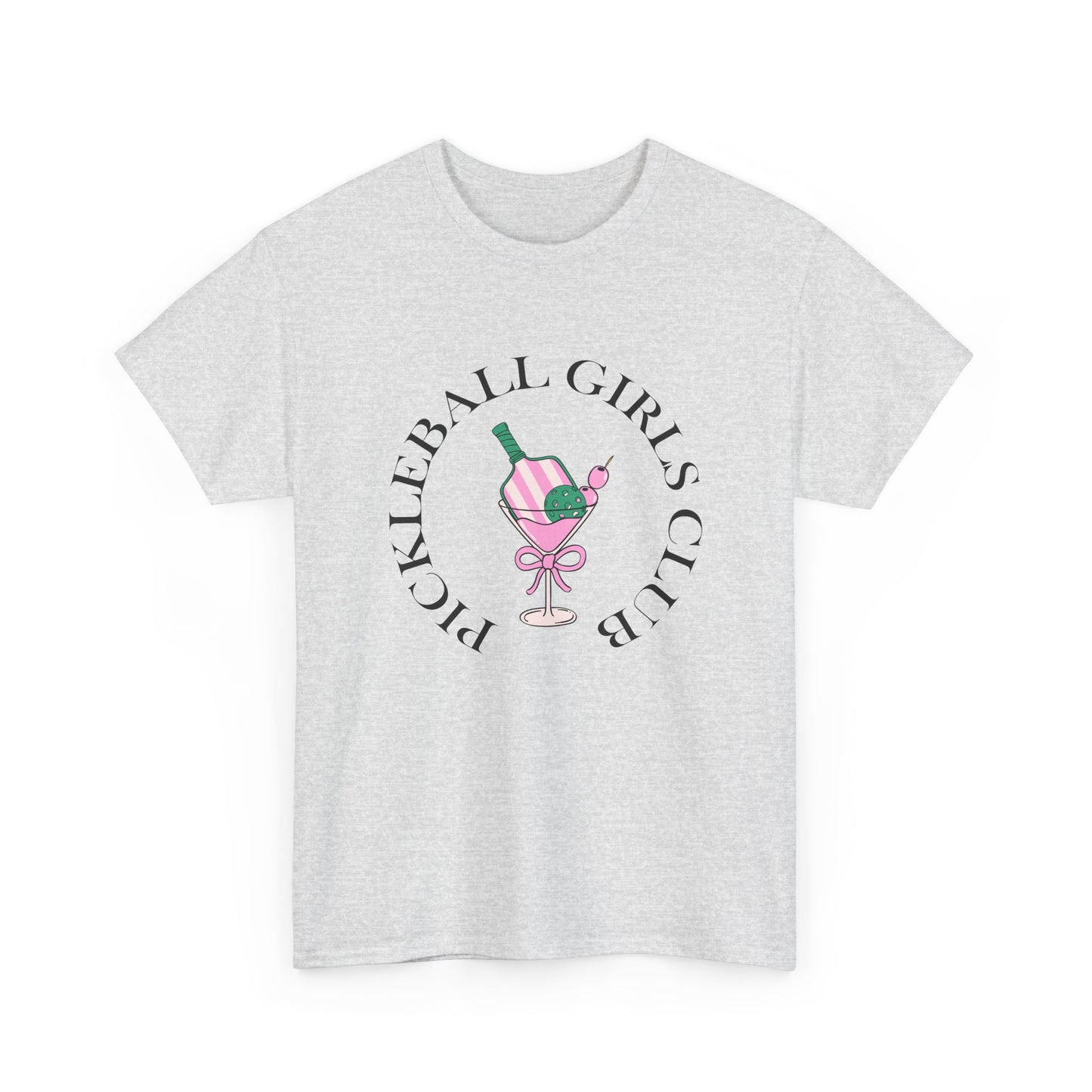 Women's Pickleball Girls Club Tee Martini Glass Tshirt Unisex Funny Tee for Pickleball Players