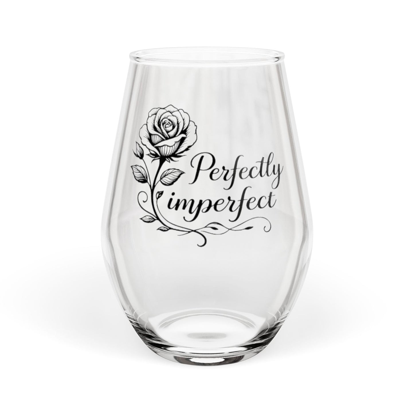 Perfectly Imperfect Rose Stemless Wine Glass | 11.75oz