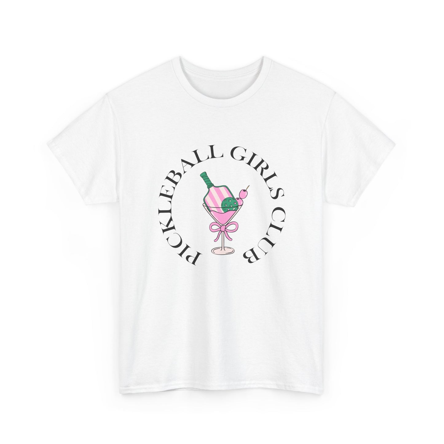 Women's Pickleball Girls Club Tee Martini Glass Tshirt Unisex Funny Tee for Pickleball Players