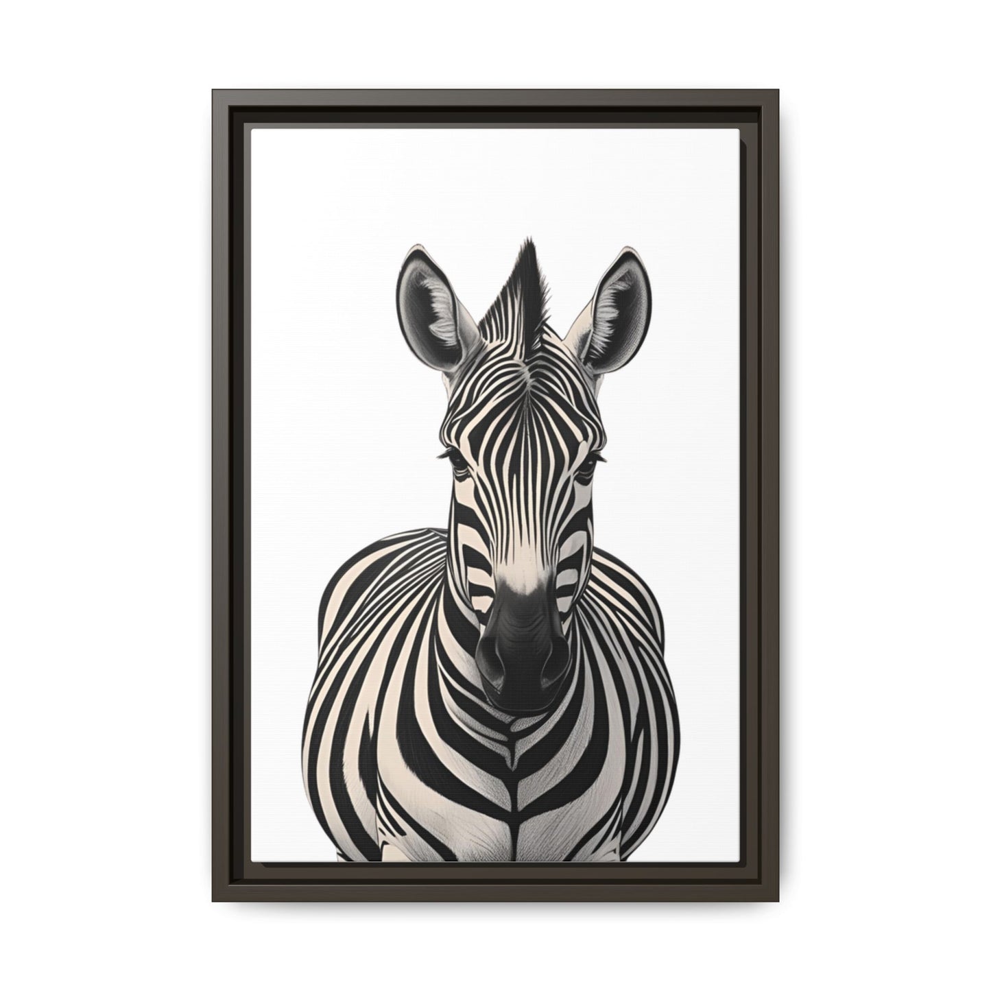 Striking Zebra Wall Art Black & White Wildlife Photography Print, Safari Animal Home Decor, Zebra Lover Nursery Room Gift