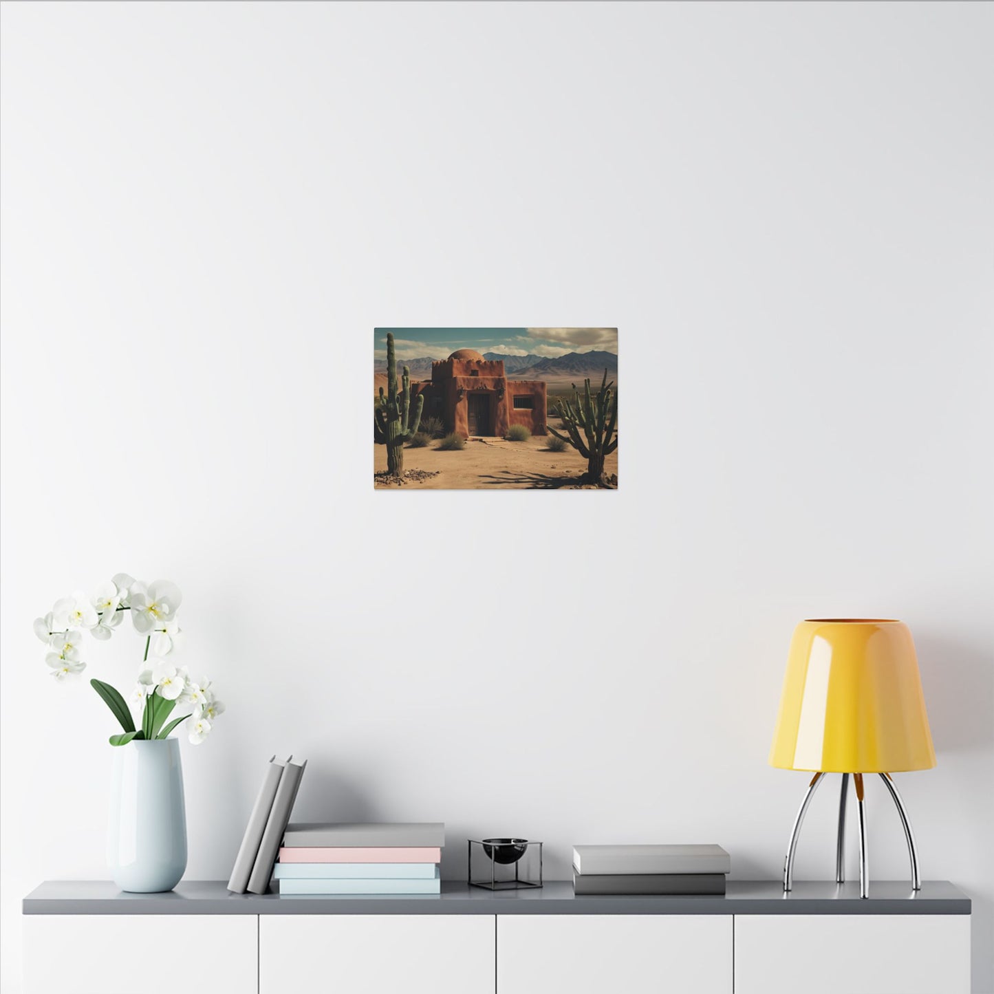 Southwestern Wall Art |  Rustic Desert Scene | Mantle Art Decor