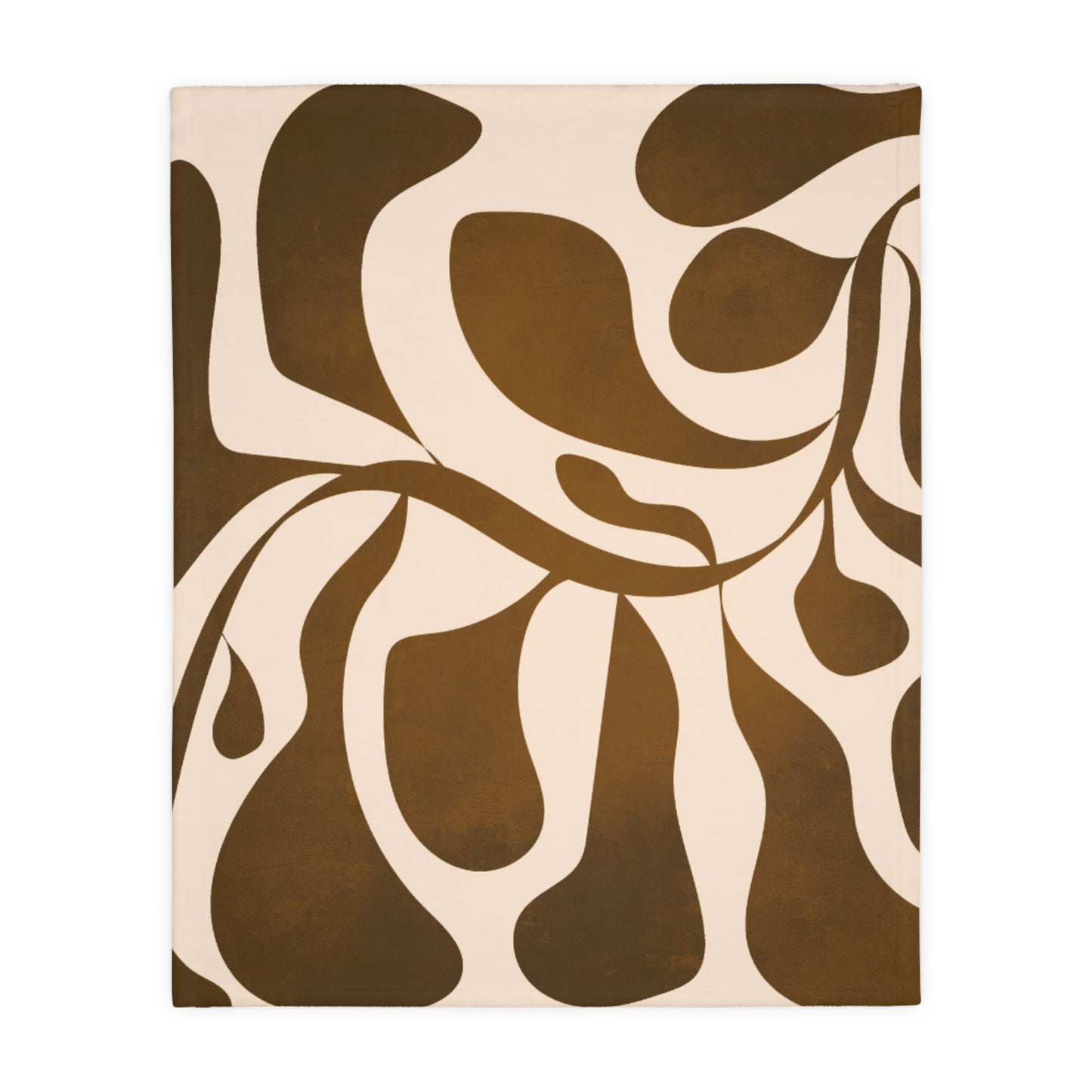 Modern Abstract Microfiber Throw Blanket | Neutral Boho Minimalist Decor